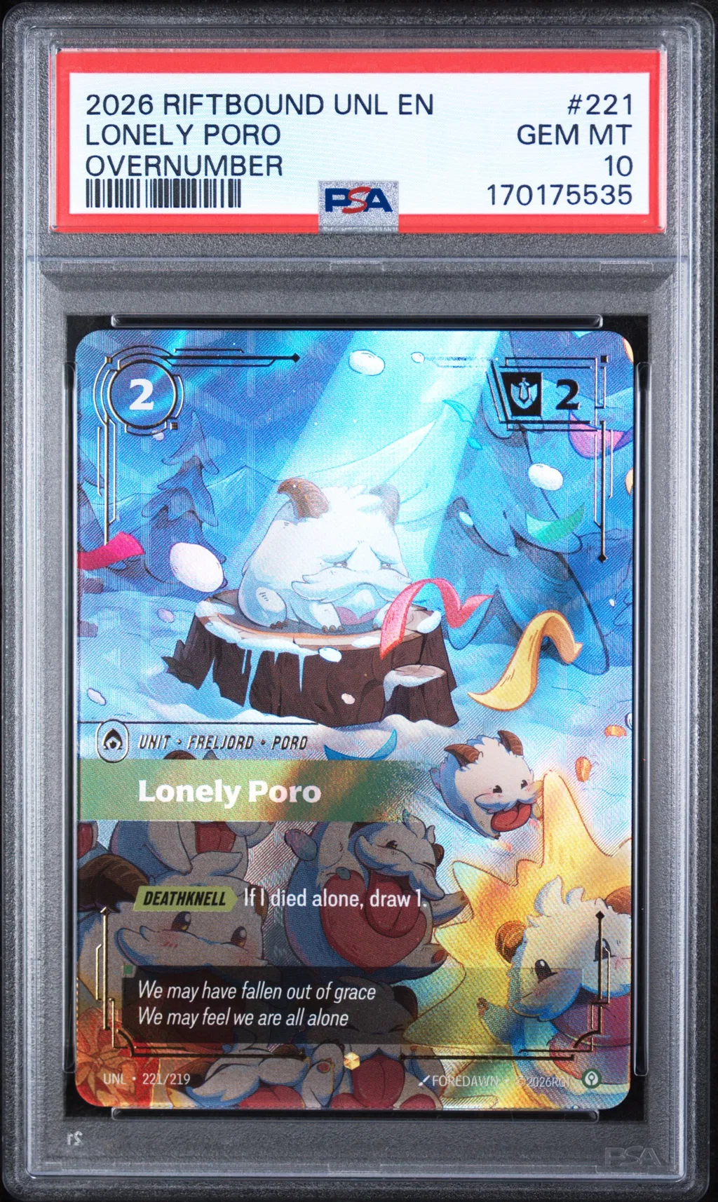 Lonely Poro card artwork
