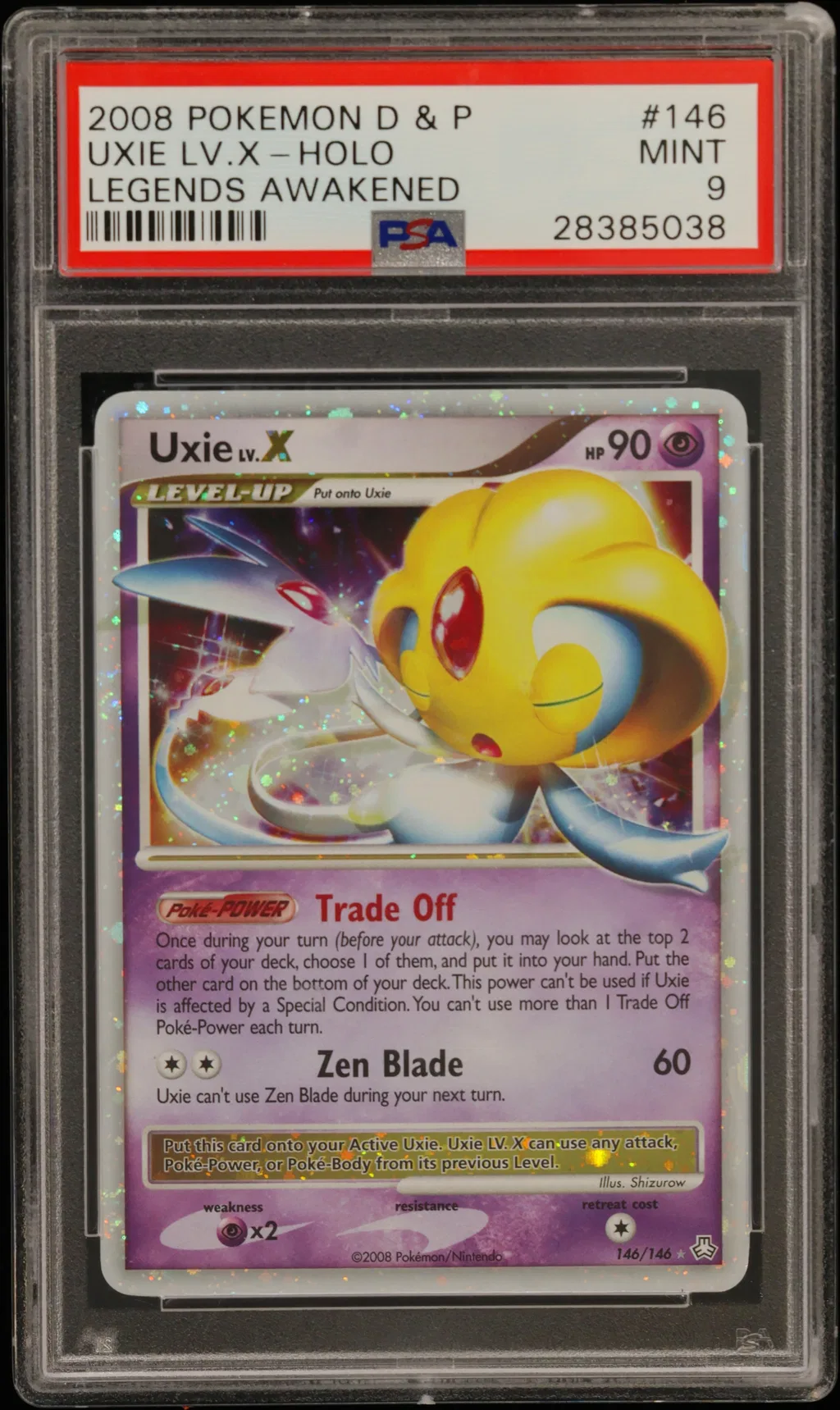 UXIE LV.X-HOLO card artwork