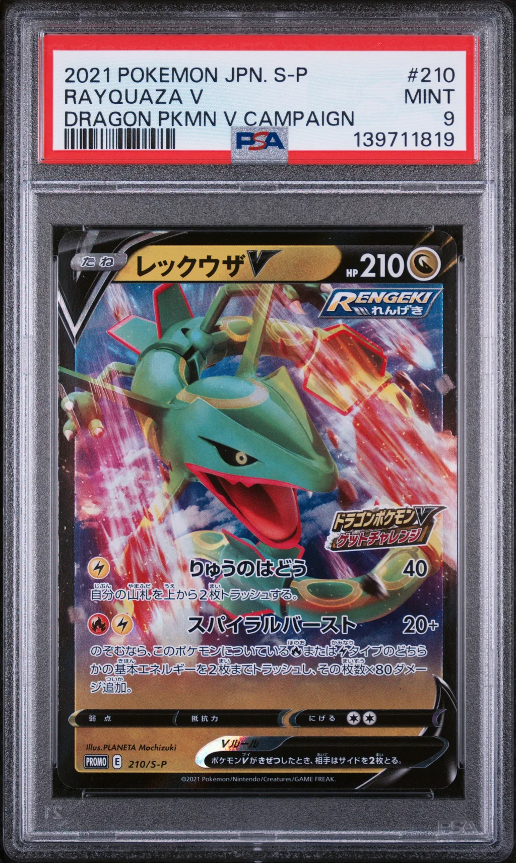 Rayquaza V card artwork