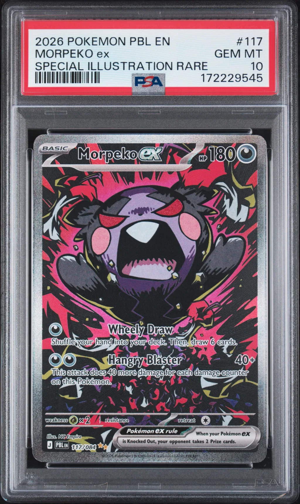 Morpeko EX card artwork