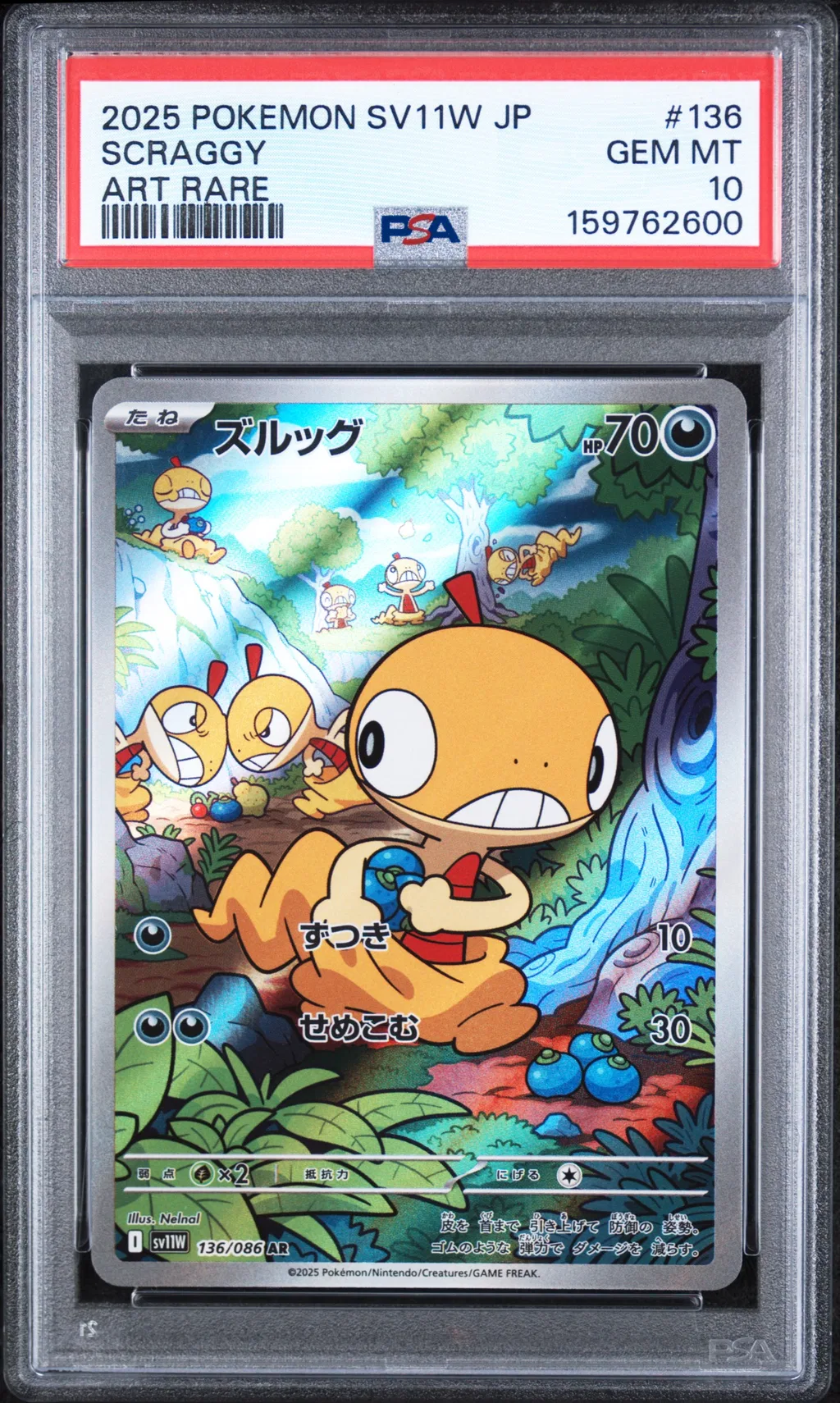 Scraggy card artwork