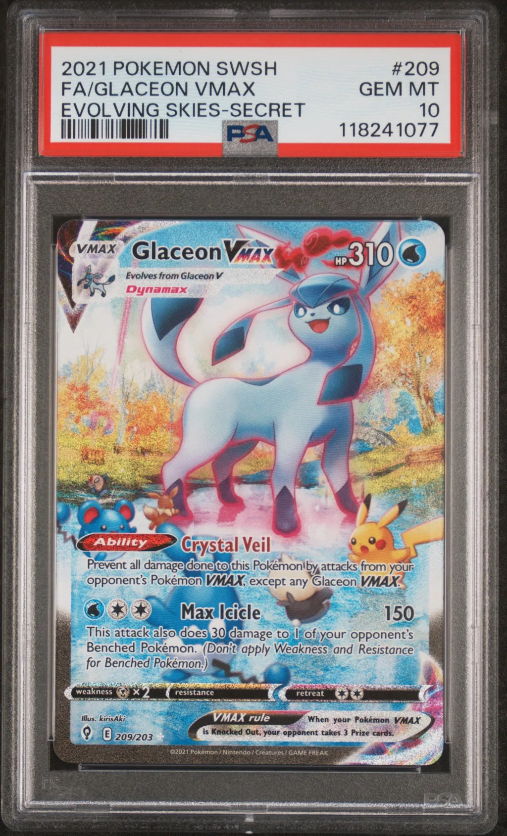 FA/GLACEON VMAX card artwork