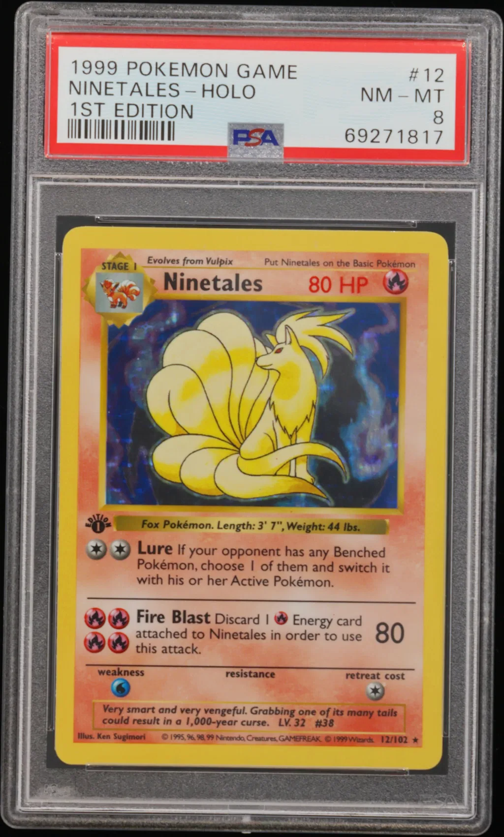 Ninetales-Holo card artwork