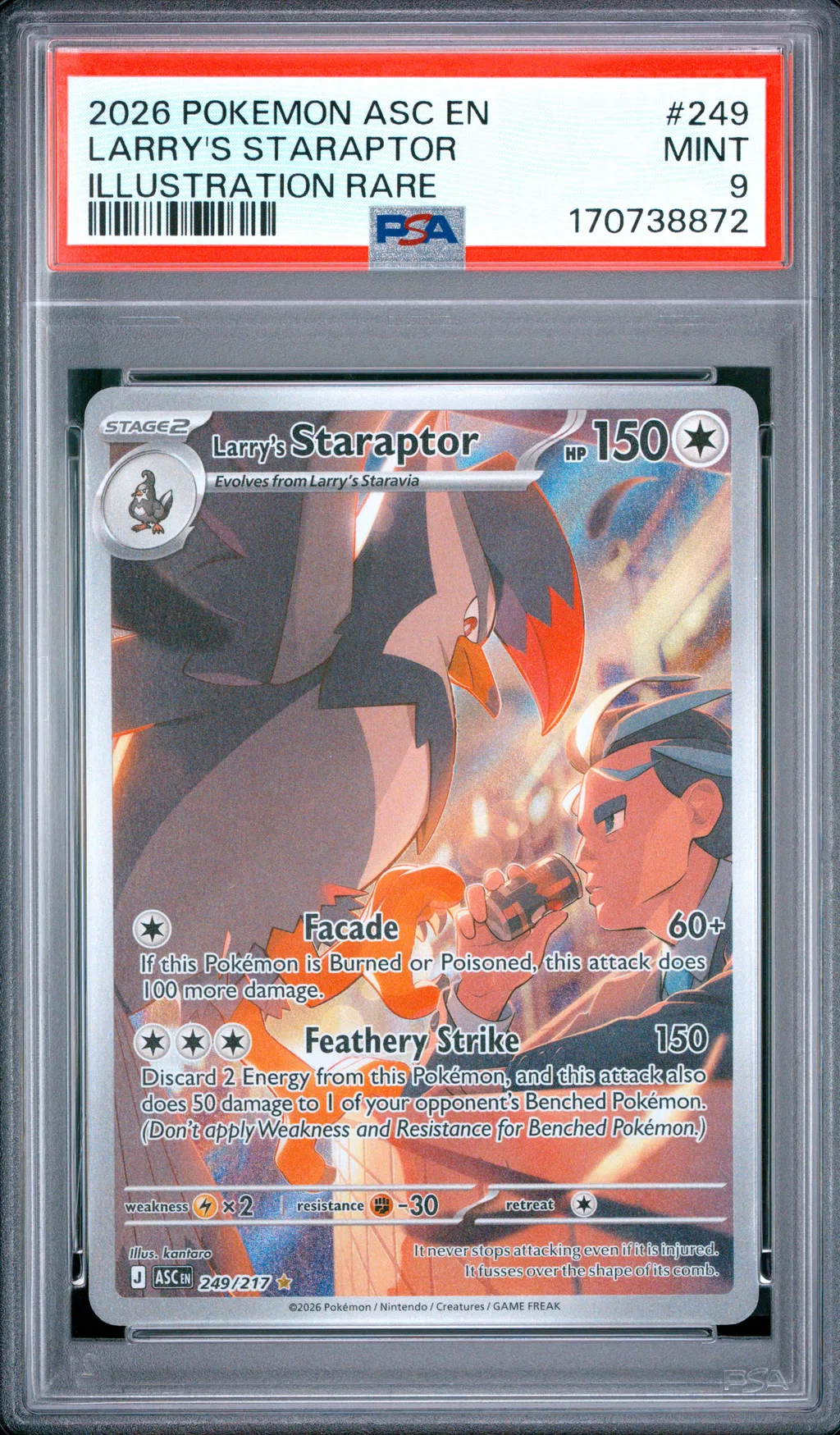 Larry's Staraptor card artwork