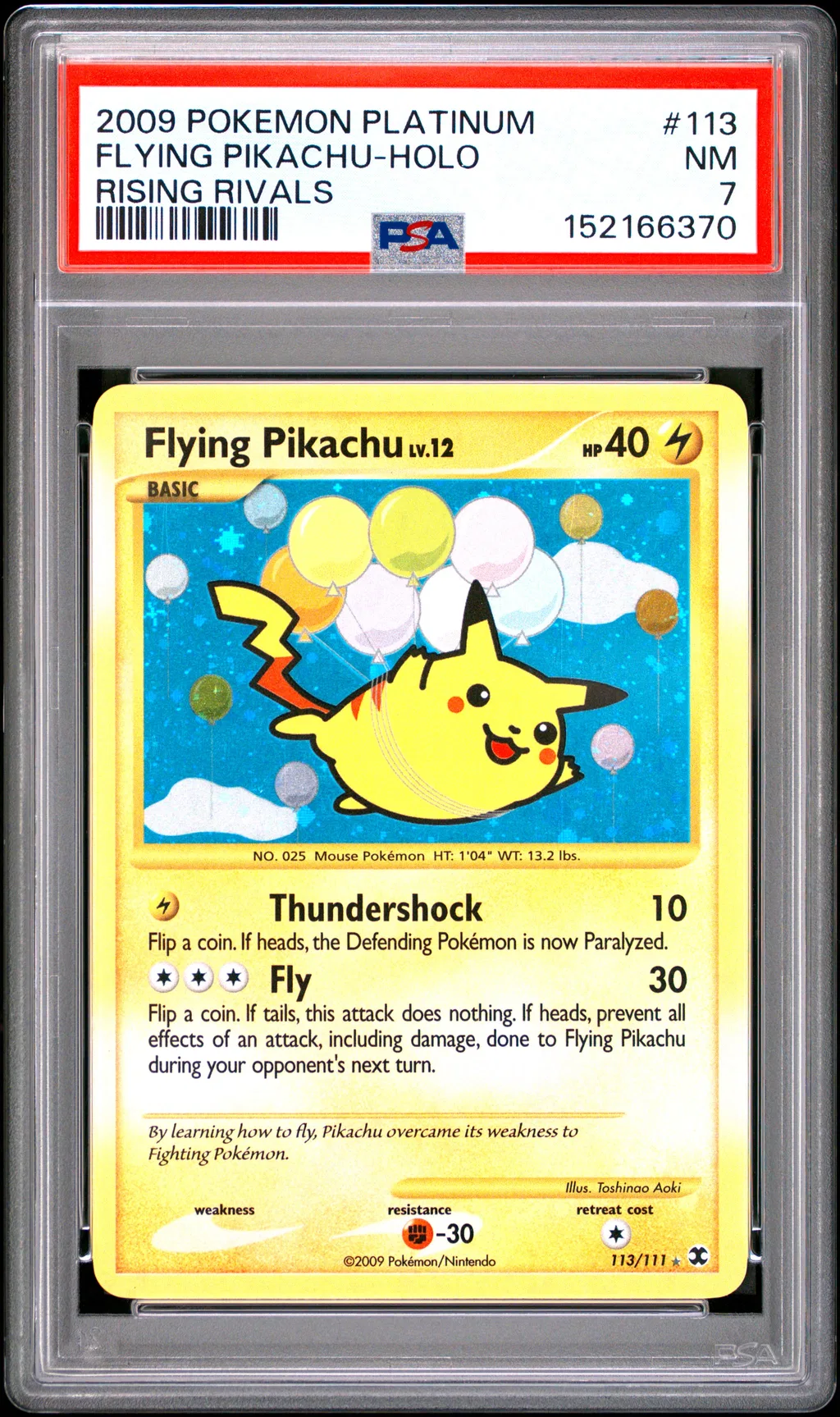 Flying Pikachu-Holo card artwork