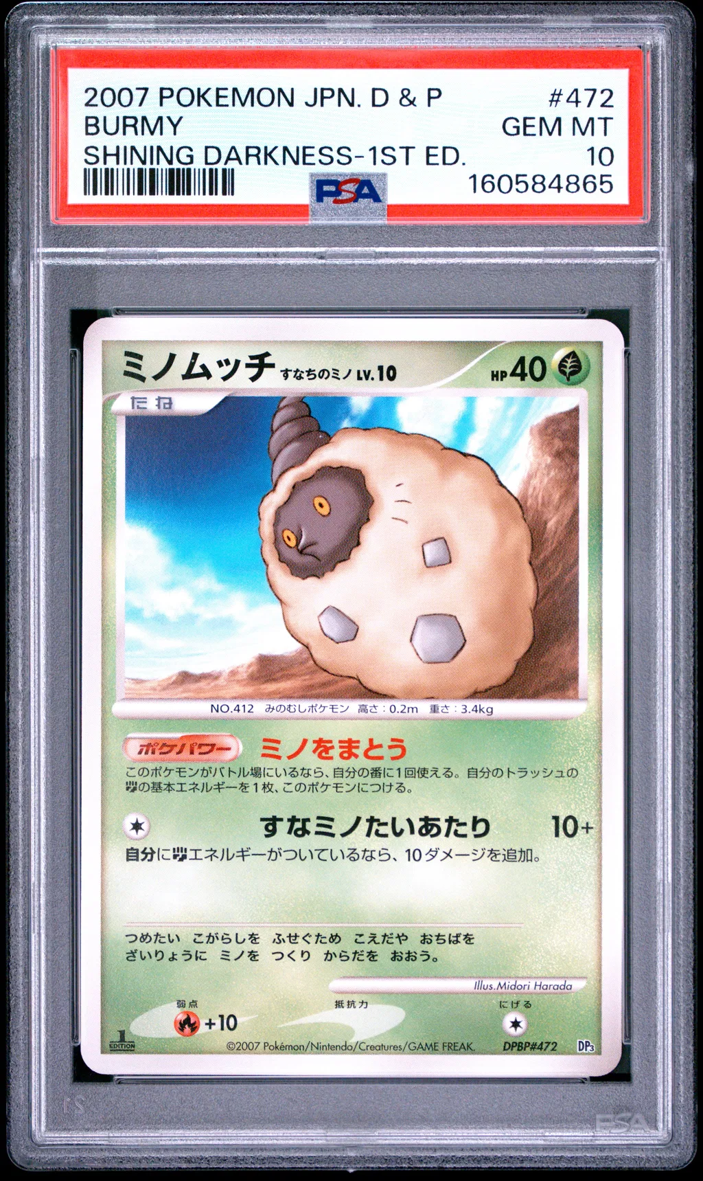 Burmy (Sandy Cloak) card artwork