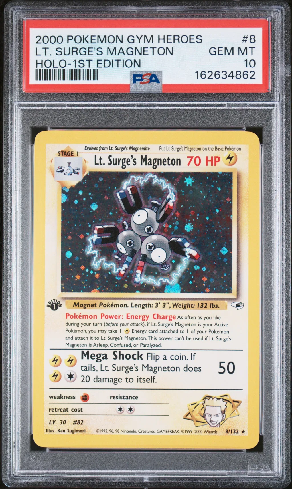 LT. Surge's Magneton card artwork