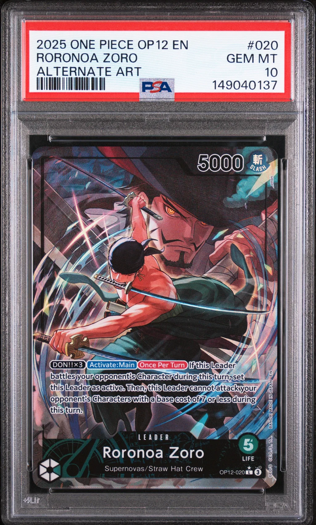 Roronoa Zoro card artwork