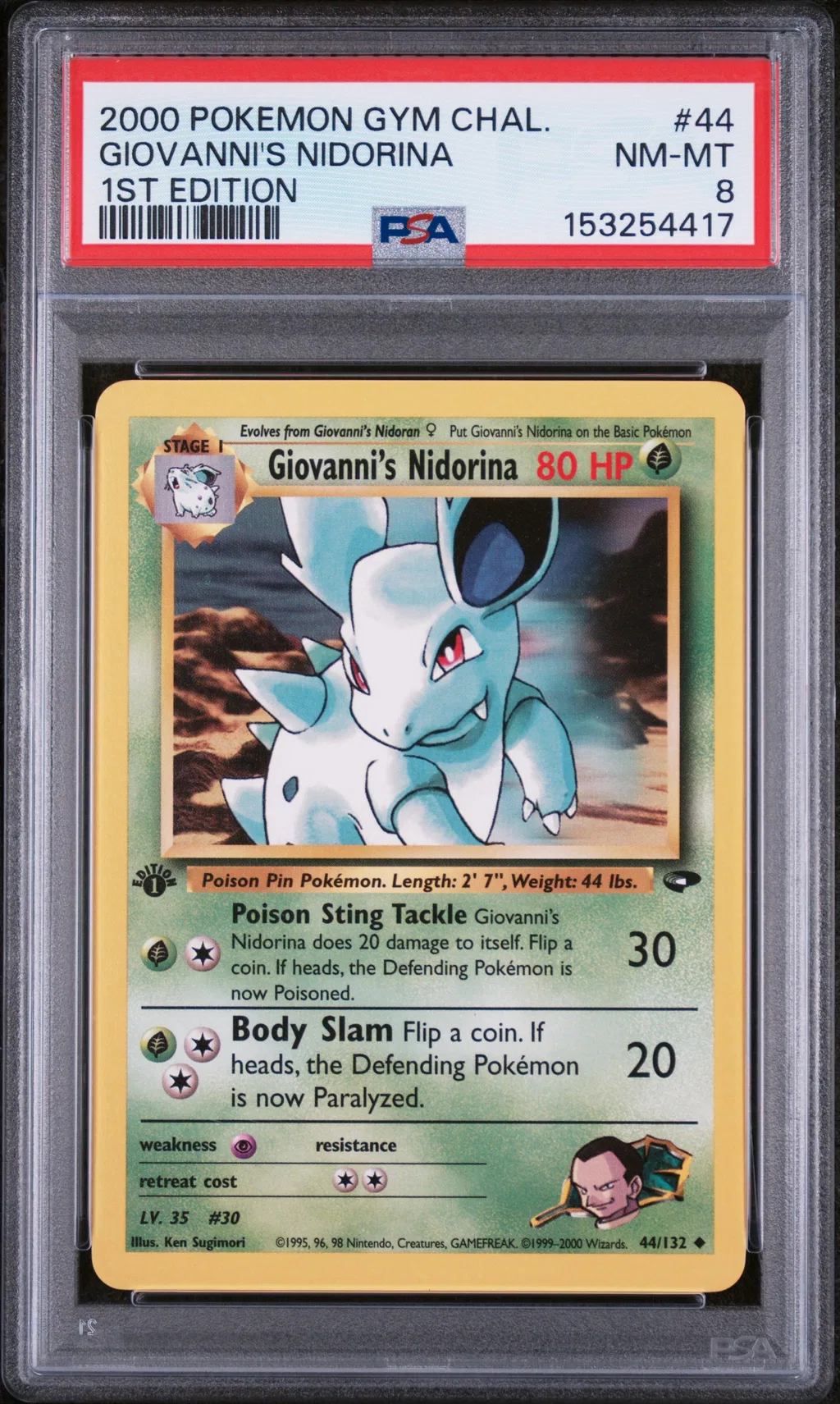 Giovanni's Nidorina card artwork