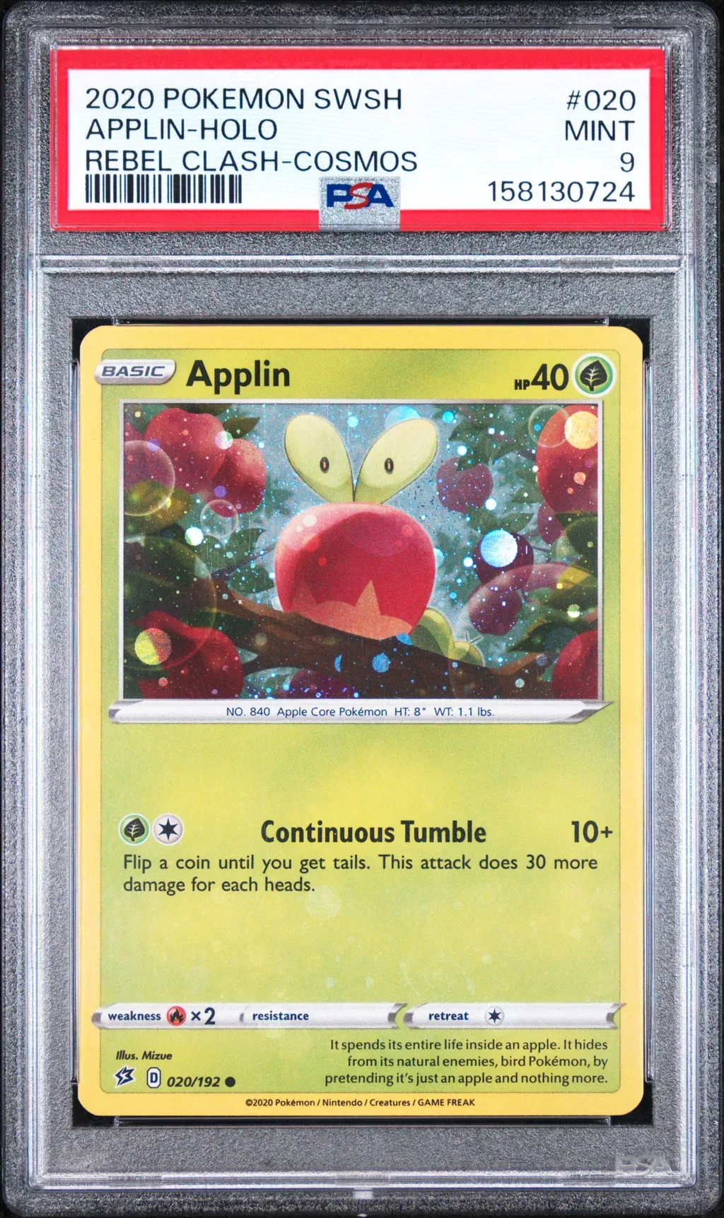 Applin-Holo card artwork