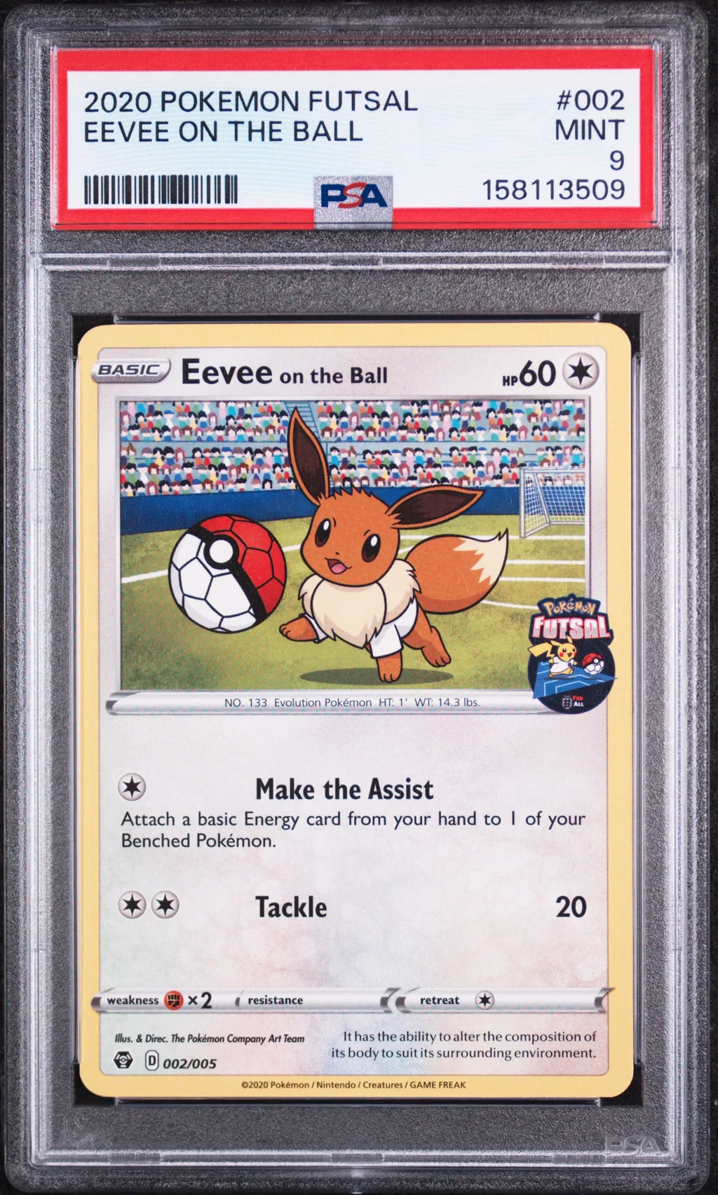 Eevee on the Ball card artwork