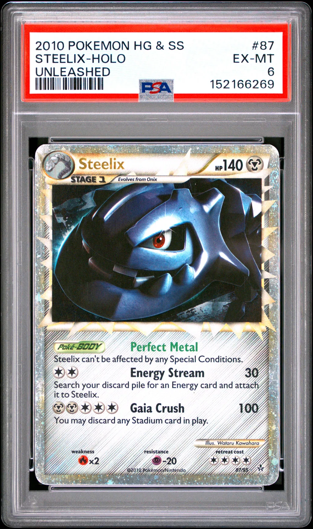 Steelix-Holo card artwork