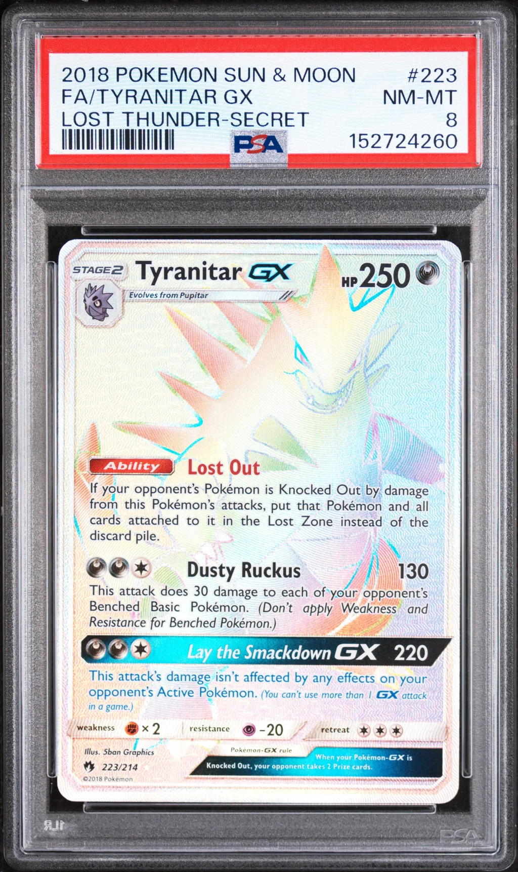 Full Art/Tyranitar GX card artwork