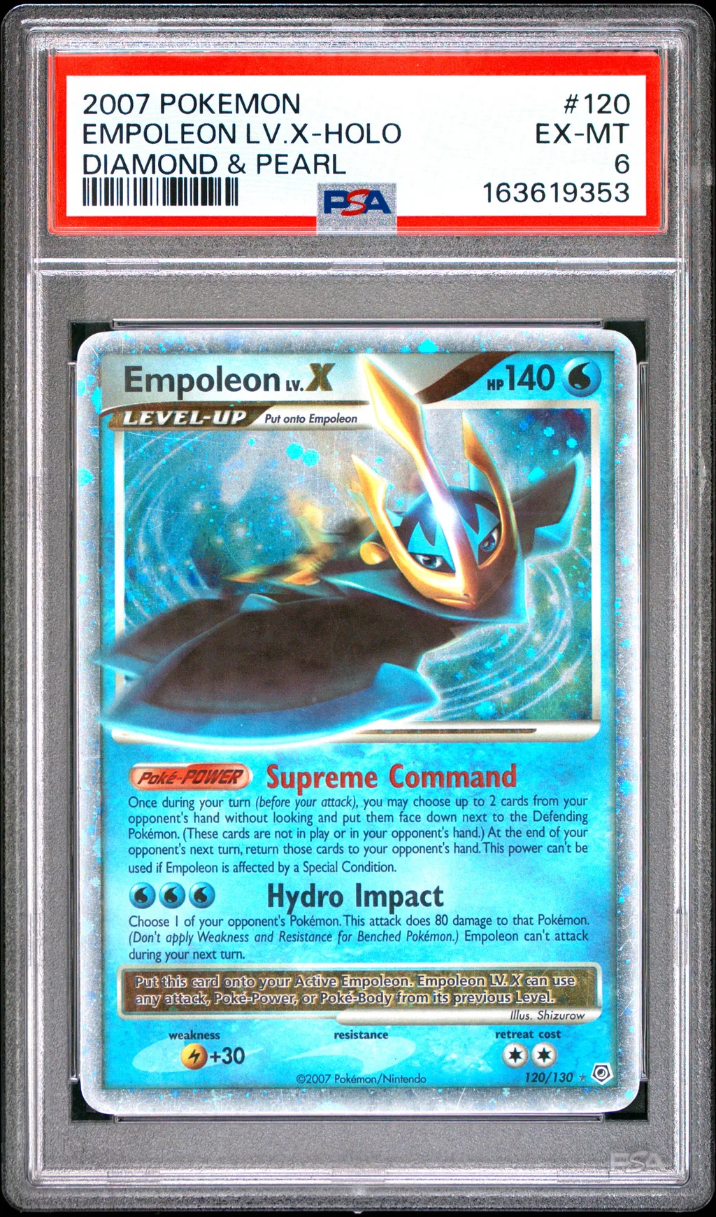 Empoleon LV.X-Holo card artwork