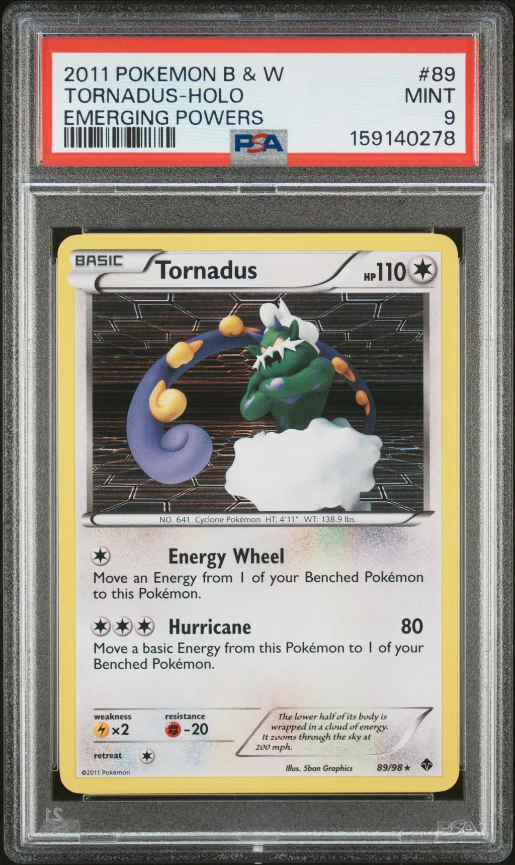 Tornadus-Holo card artwork