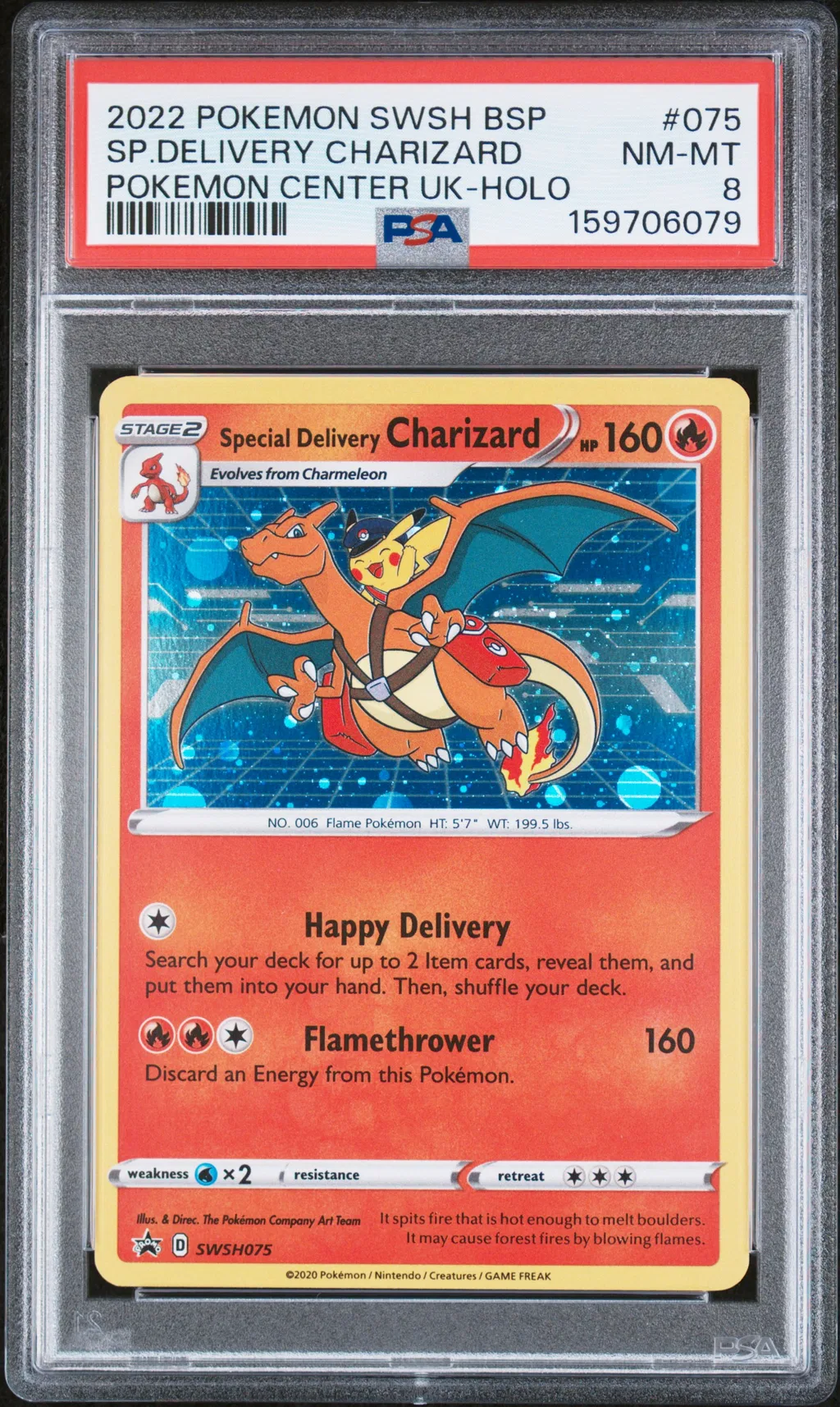 Special Delivery Charizard-Holo card artwork