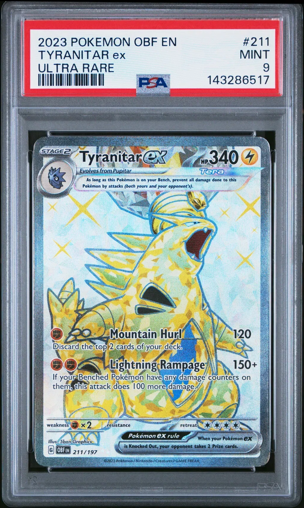 Tyranitar EX card artwork