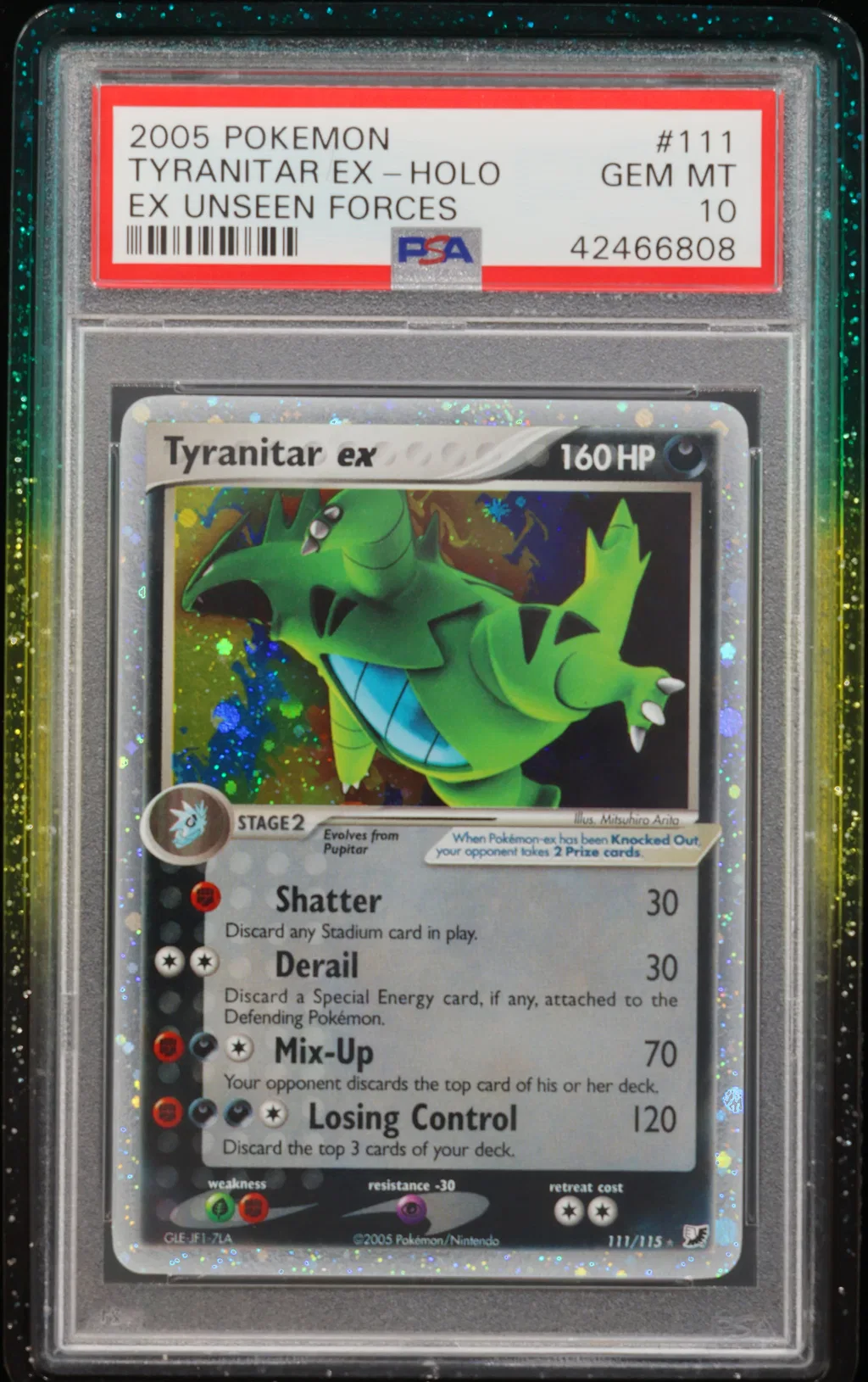 Tyranitar EX-Holo card artwork