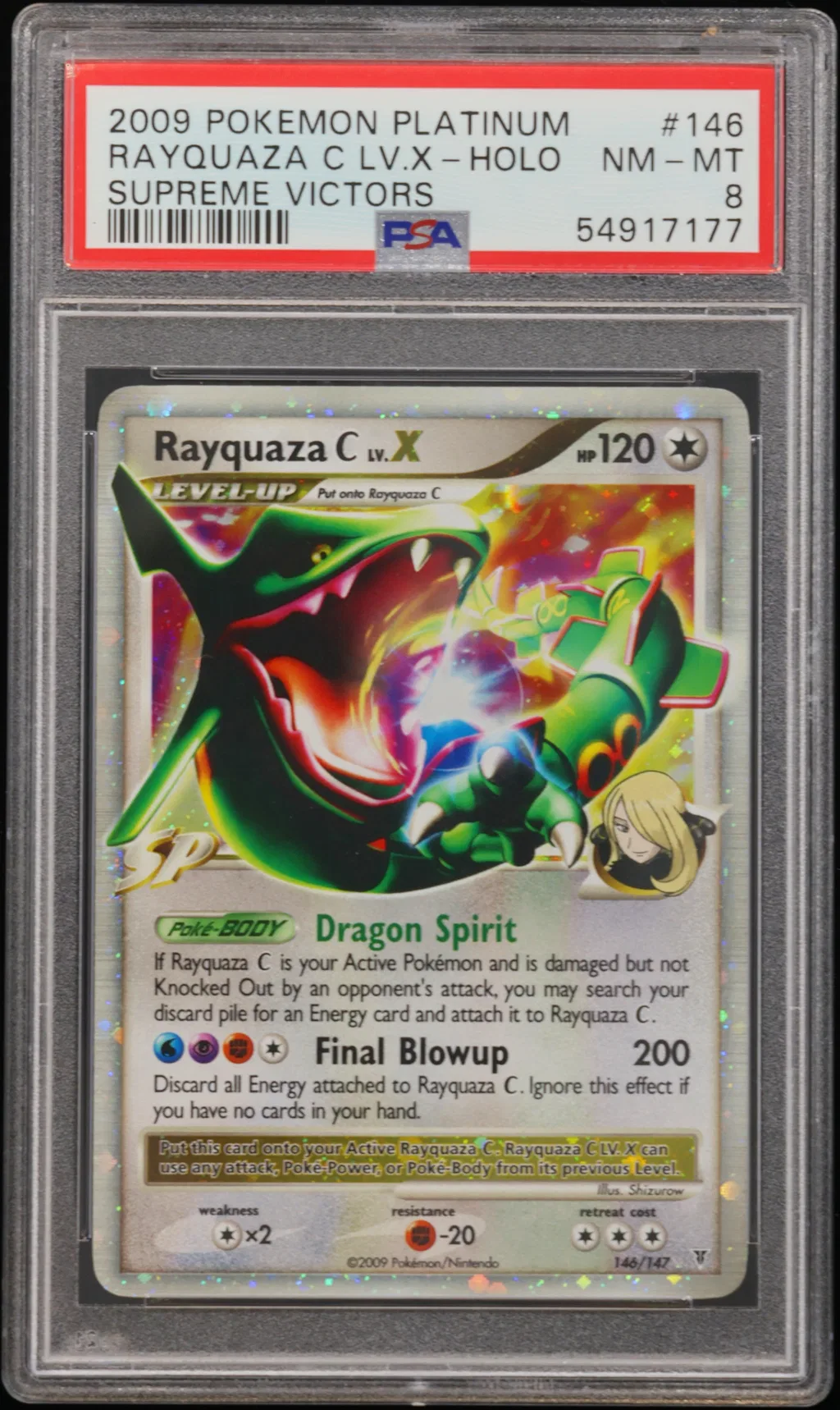 Rayquaza C LV.X-Holo card artwork