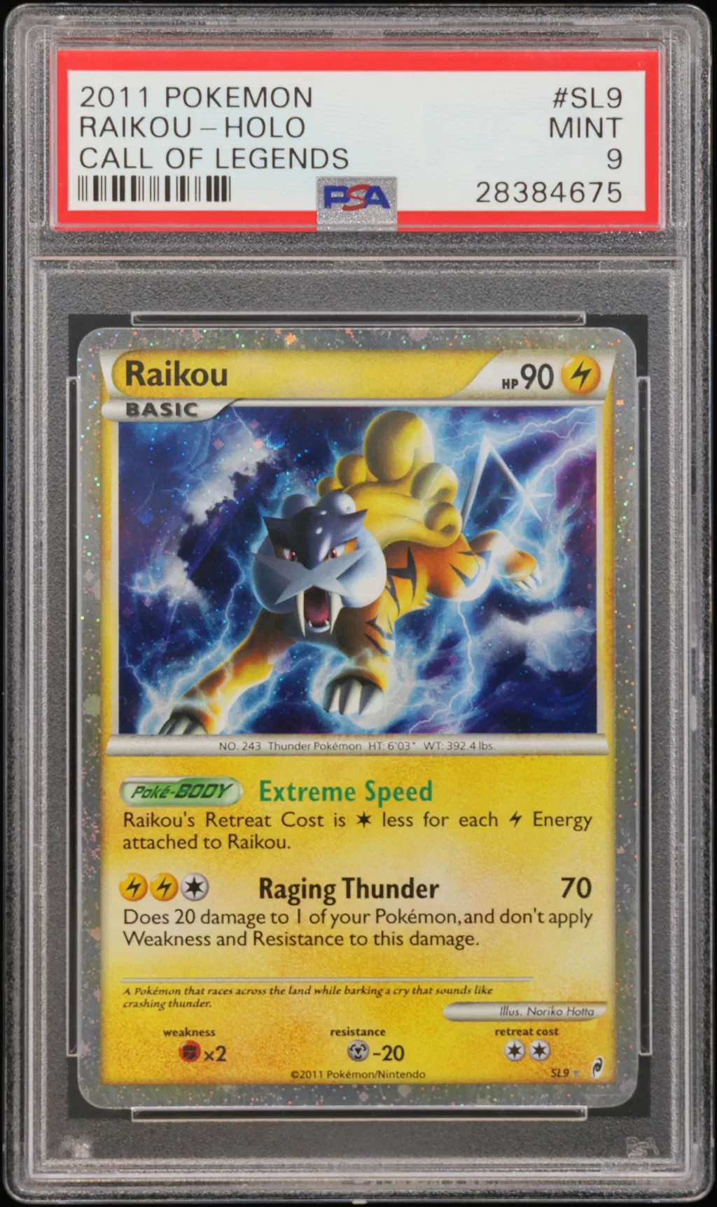Raikou-Holo card artwork