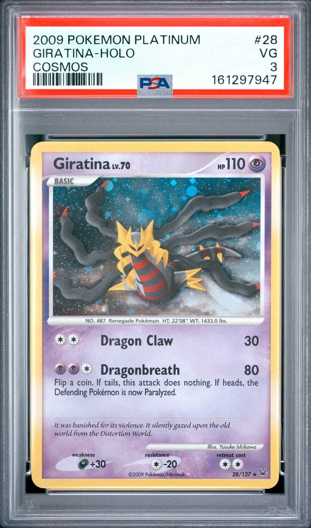 2009 #28 Giratina-Holo PSA 3 Platinum
