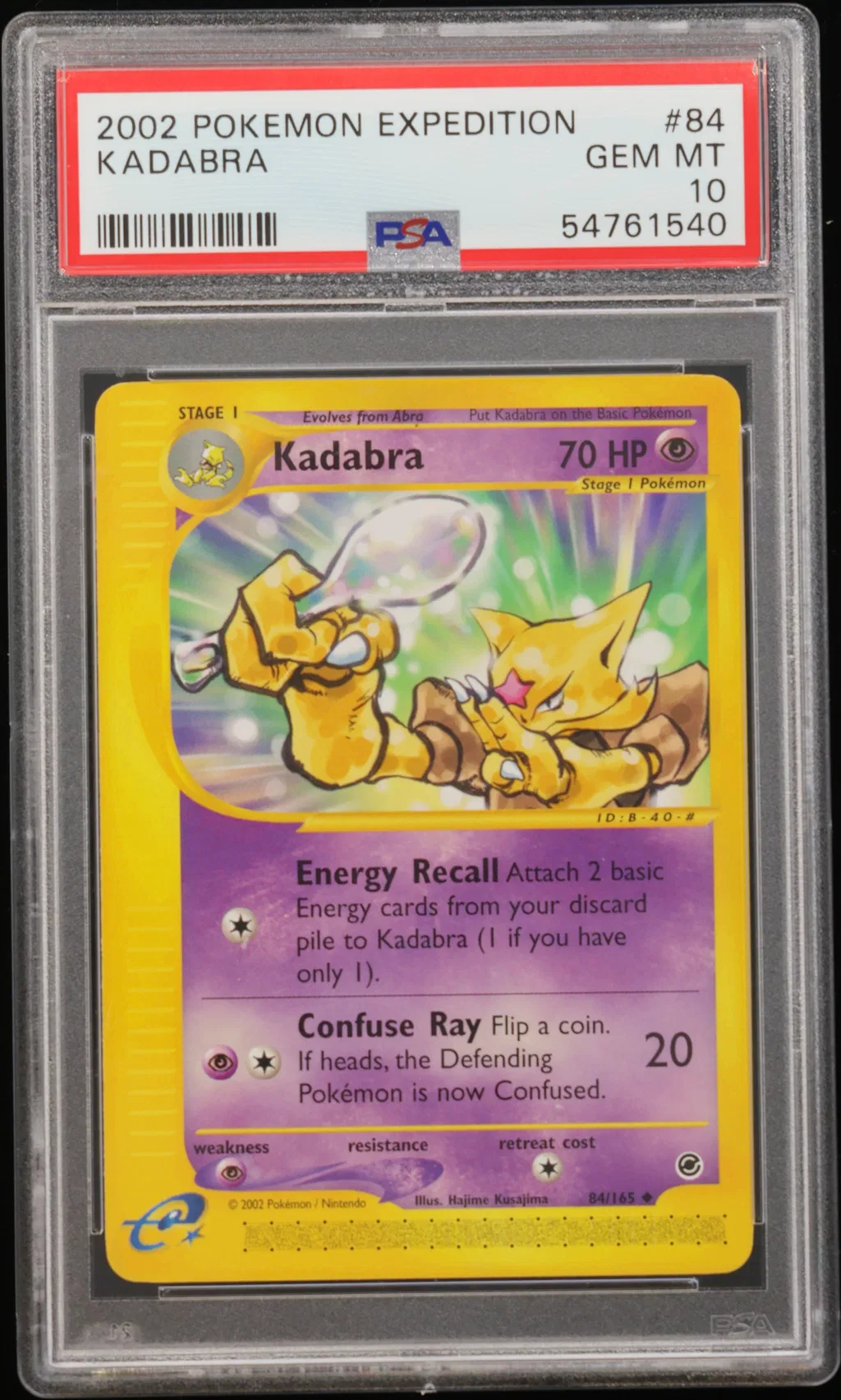 Kadabra card artwork