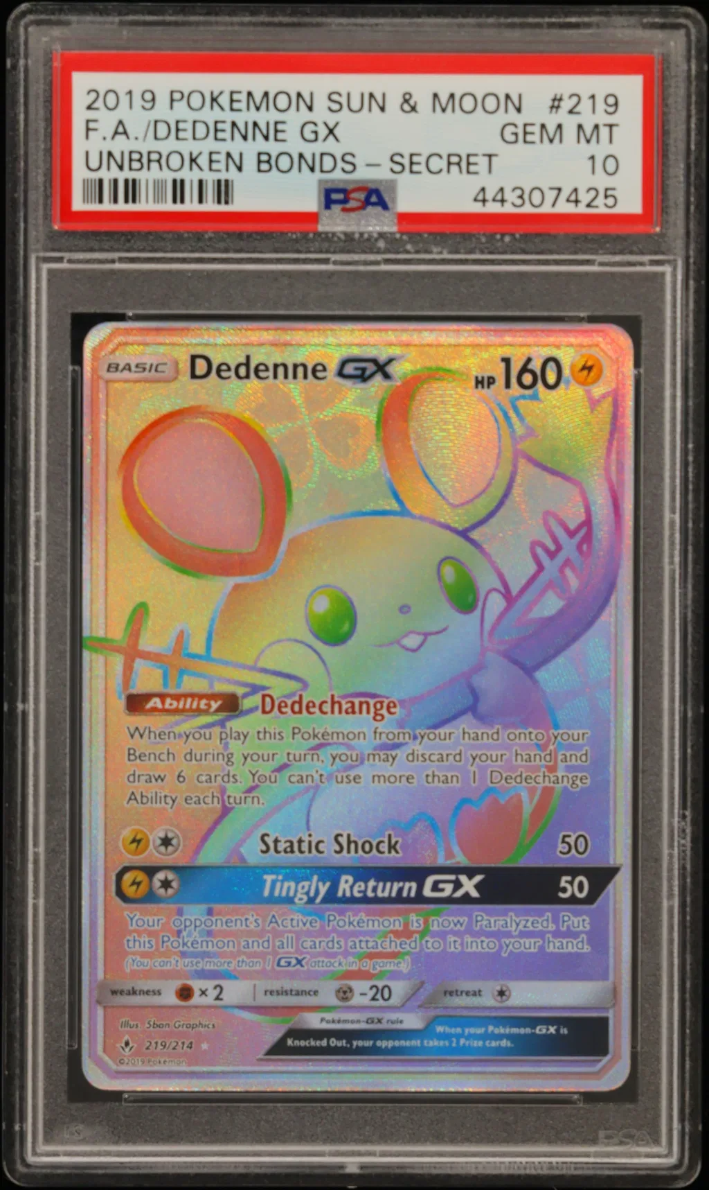 Full Art/Dedenne GX card artwork