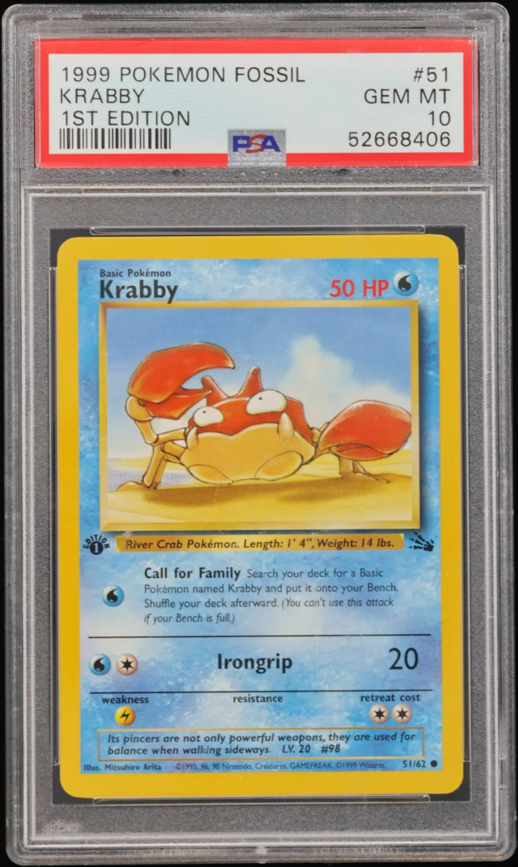 Krabby card artwork