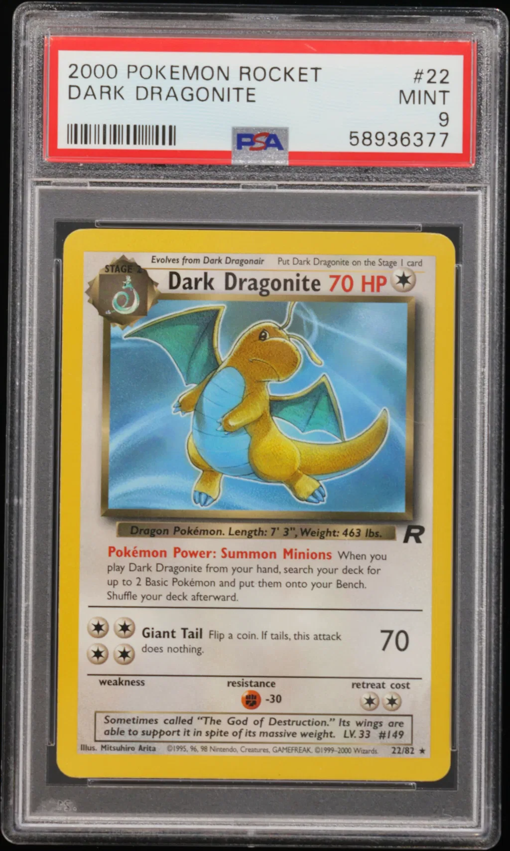 Dark Dragonite card artwork
