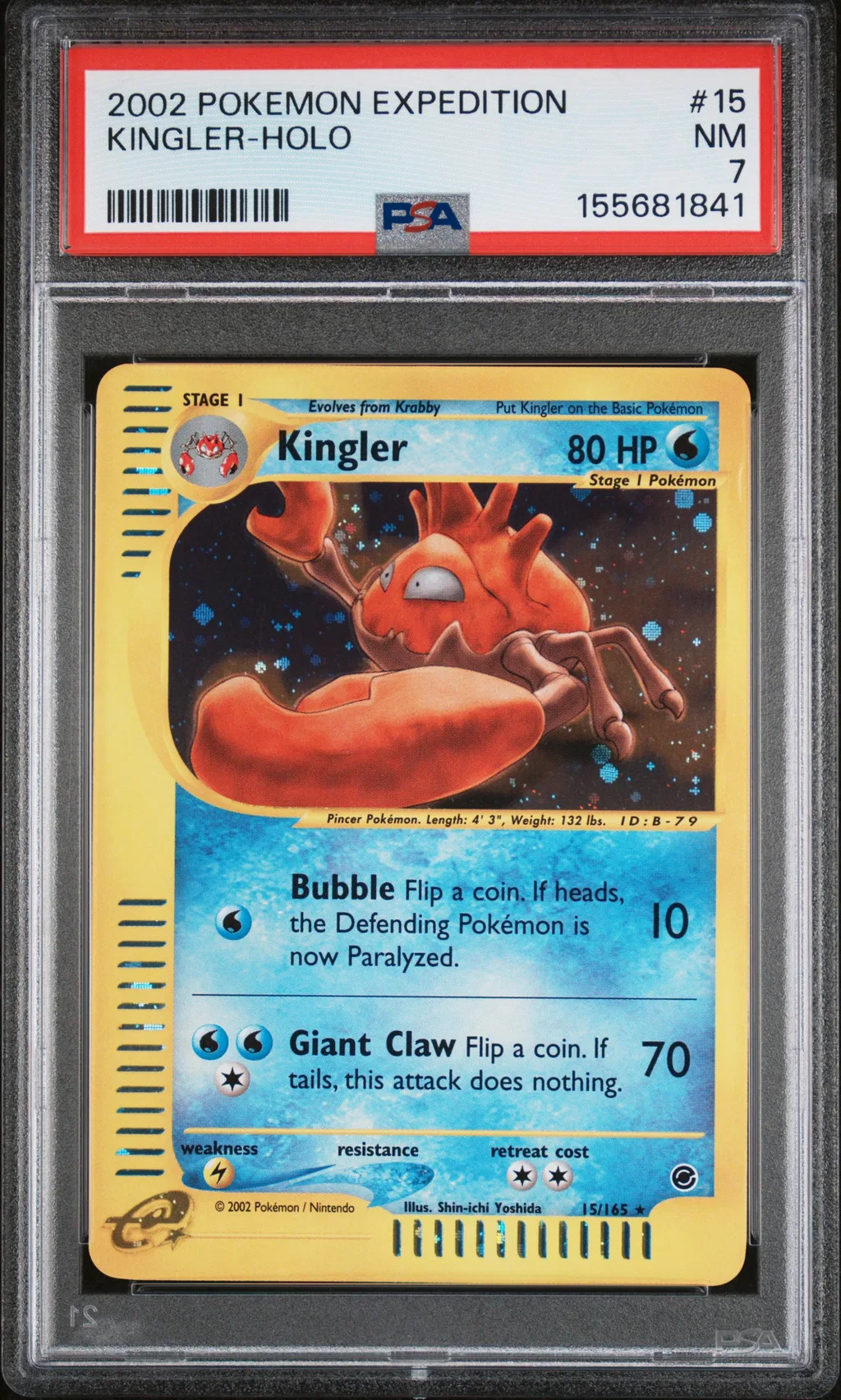 Kingler-Holo card artwork
