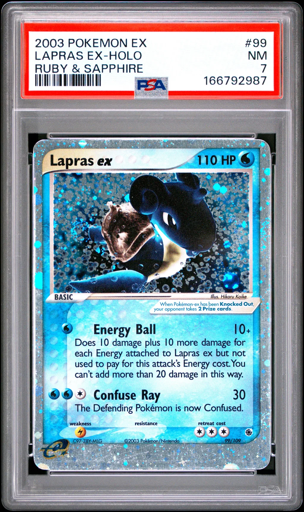 Lapras EX-Holo card artwork