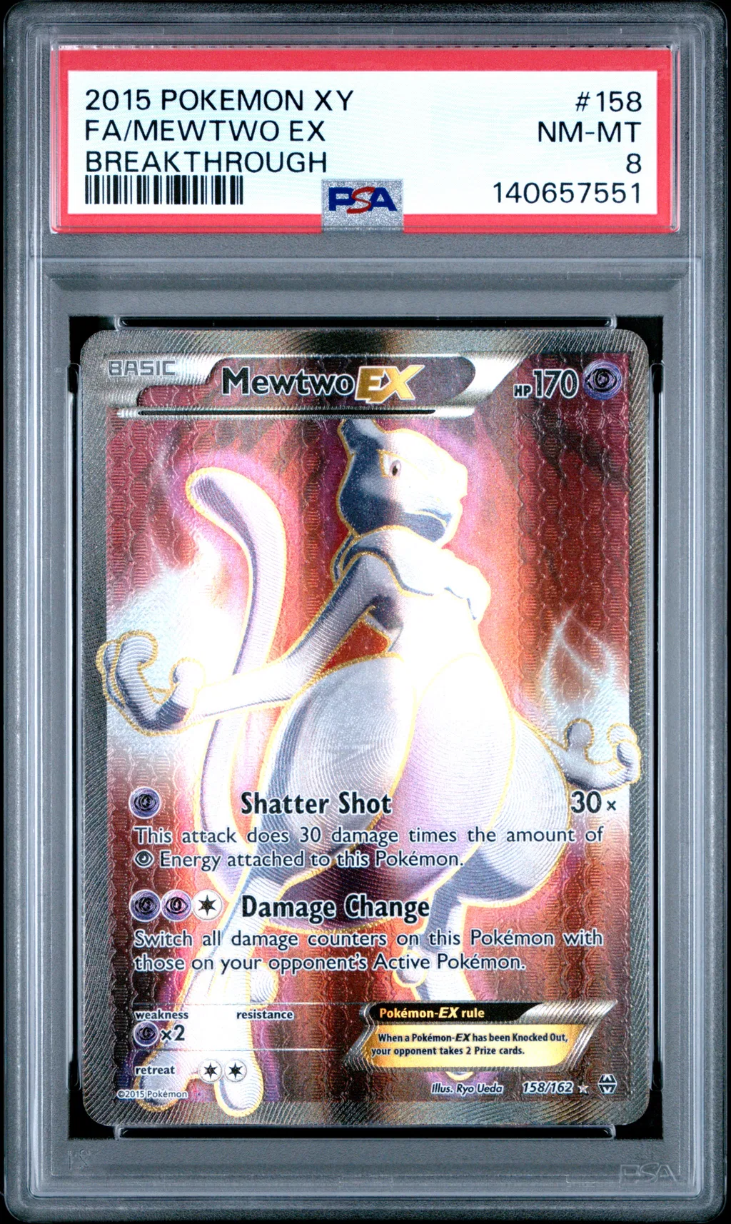 Full Art/Mewtwo EX card artwork
