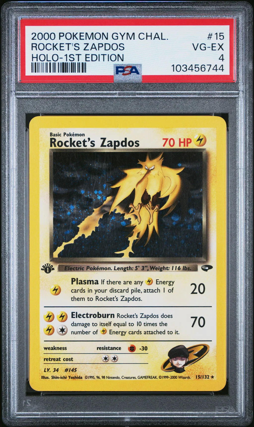 Rocket's Zapdos card artwork