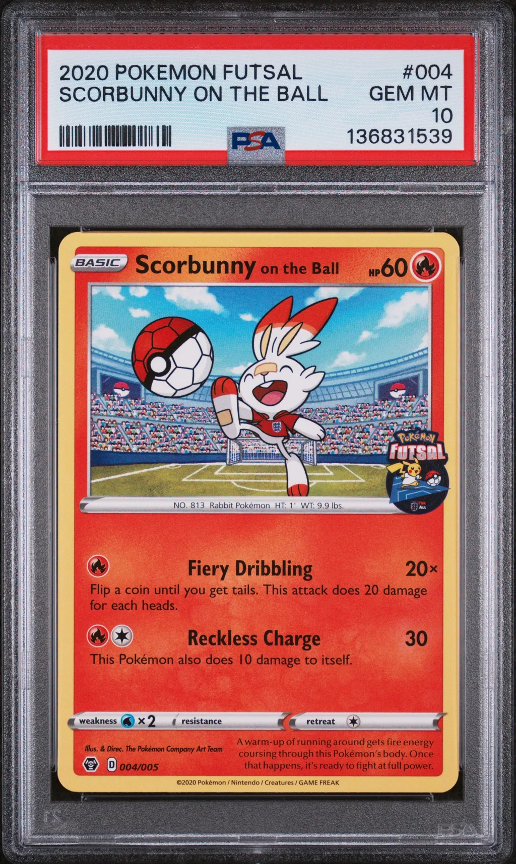 Scorbunny on the Ball card artwork