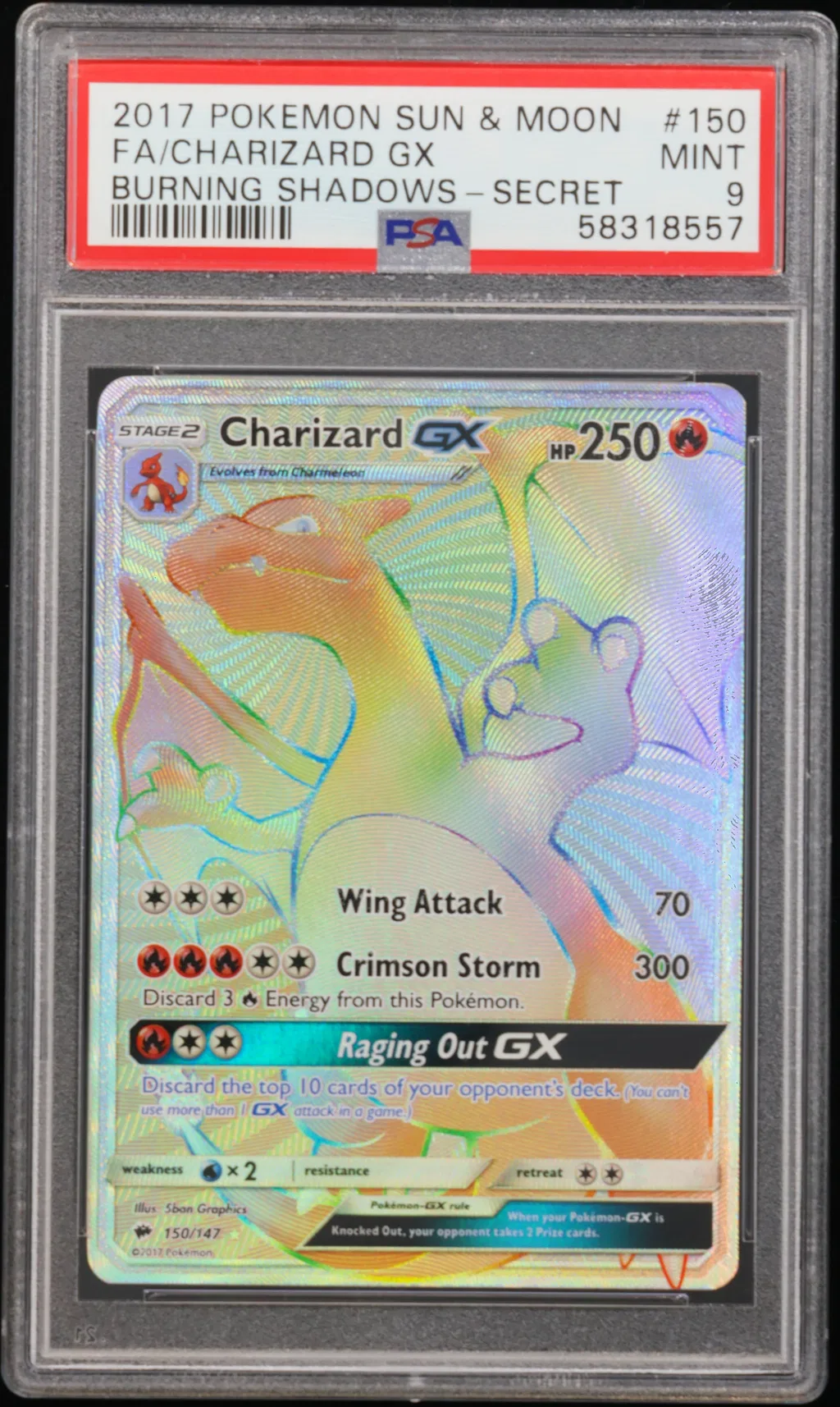 Full Art/Charizard GX card artwork