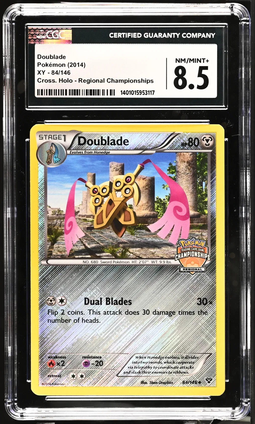 2014 #84 Doublade CGC 8.5 Xy - English