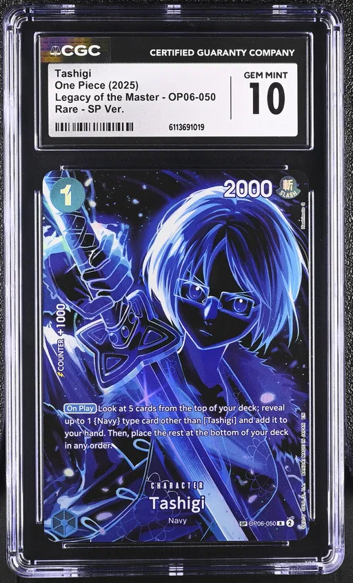 2025 #OP06-050 Tashigi CGC 10 Legacy of the Master (OP12) - English