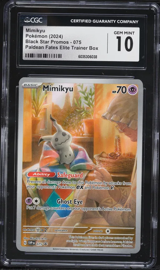 2024 #075 Mimikyu CGC 10 Svp EN-SV Black Star Promo Pokemon