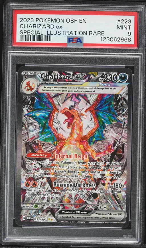 2023 #223 Charizard EX PSA 9 Obf EN-Obsidian Flames Pokemon